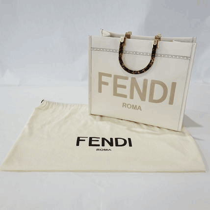 フェンディ サンシャイン ロゴ ショッピング ショルダーバッグ